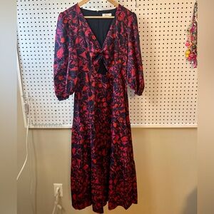 Anthropologie Parker Multicolor Floral Long Sleeve Dress